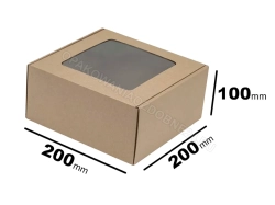 Pudełko z okienkiem 200x200x100 mm