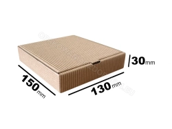 pudełko 150x130x30 mm karbowane kraft 6000 szt.