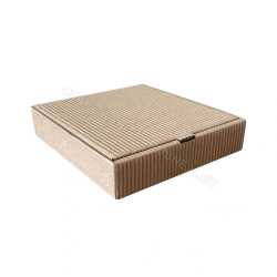 Pudełko eko 150x130x30 mm karbowane - zamknięte