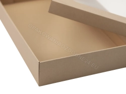 Pudełko z okienkiem 450x280x75 mm gładkie kraft