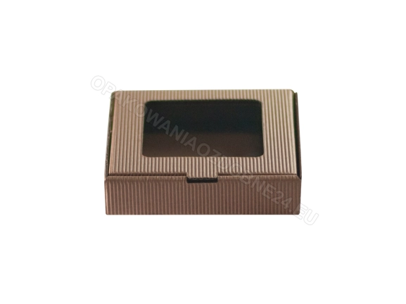 Pudełko eko 100x100x20 mm karbowane
