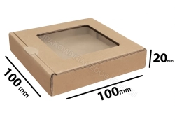 Pudełko z okienkiem 100x100x20 mm