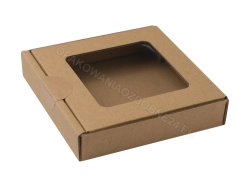 Pudełko z okienkiem 100x100x20 mm gładkie