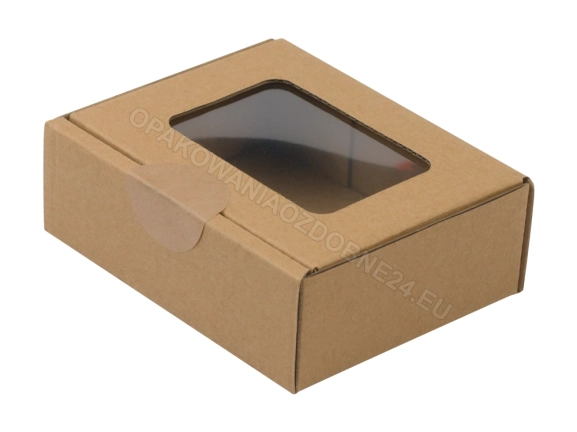 Małe pudełko 90x75x30 mm z okienkiem gładkie e-commerce