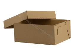 Pudełko 185x145x80 mm gładkie kraft