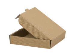 Karton fasonowy 100x100x20 mm kraft z otwartą falą