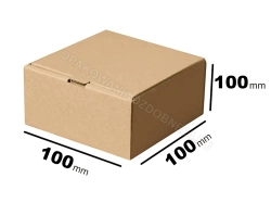Pudełko 100x100x100 mm gładkie kraft