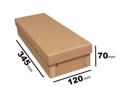 Pudełko 345x120x70 mm - karbowane