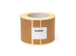 Etykiety termotransferowe eko kraft 50x40 mm rolka