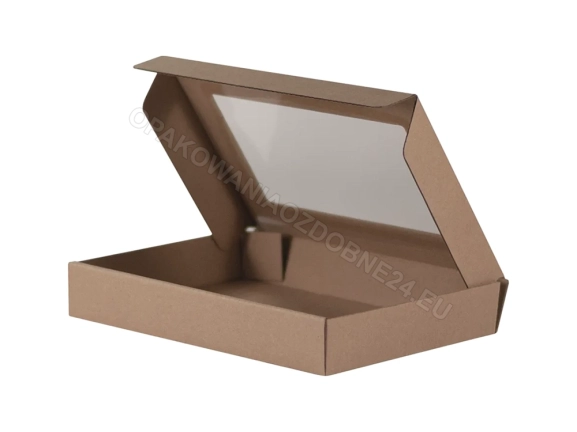Pudełko 20x14x3 cm eko z okienkiem