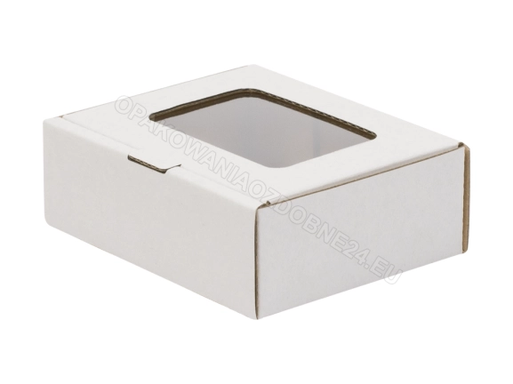Pudełko z okienkiem białe 90x75x30 mm