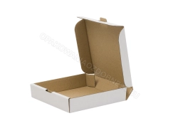 Małe białe opakowania 100x100x20 mm do e-commerce - otwarte