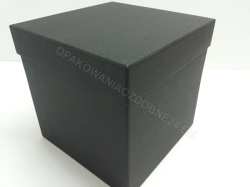 Czarne pudełko na kwiaty 150x150x150 mm