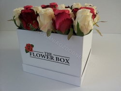 pudełko na kwiaty białe flower box