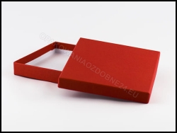 Pudełko 150x130x20 mm na płyty cd lub dvd lekko otwarte czerwone