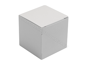 Białe podziękowania dla gości składane 5x5x5 cm