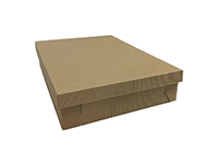 Pudełko bez okienka 350x240x70 mm, karbowane kraft