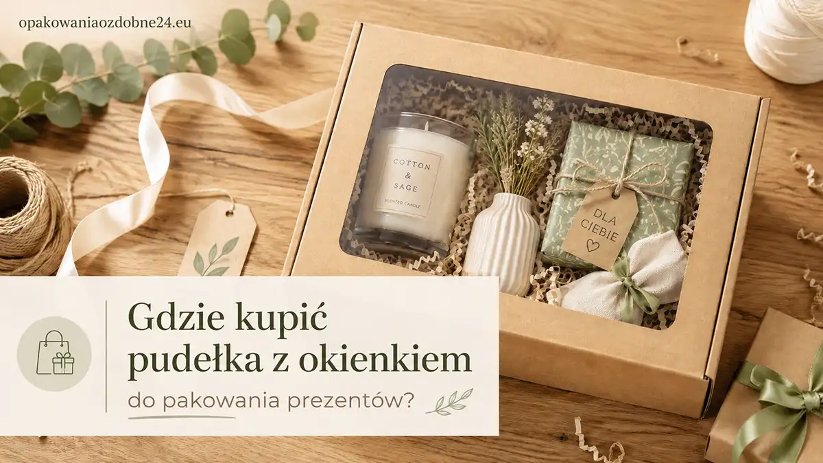 Gdzie kupić pudełka z okienkiem do pakowania prezentów?