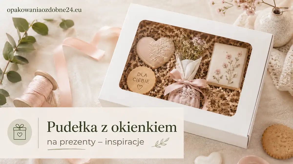 Pudełka z okienkiem na prezenty inspiracje
