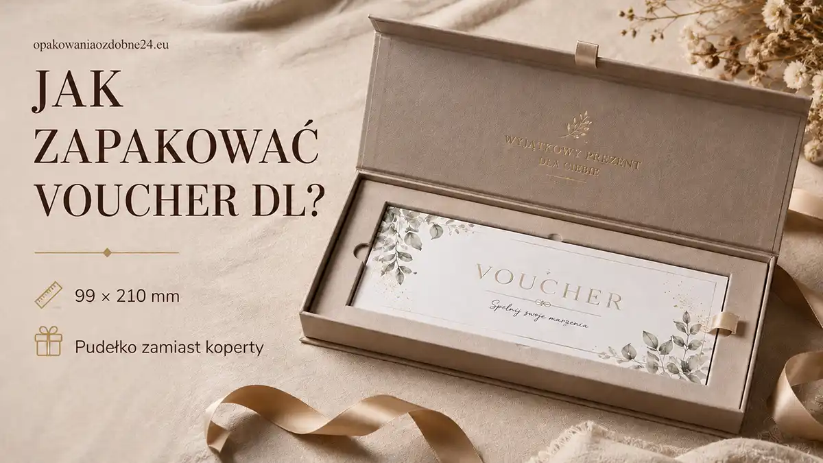 Jak zapakować voucher DL?