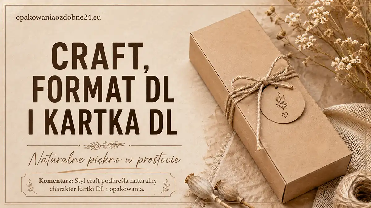 Craft format i kartka DL – jak stworzyć naturalne opakowanie?