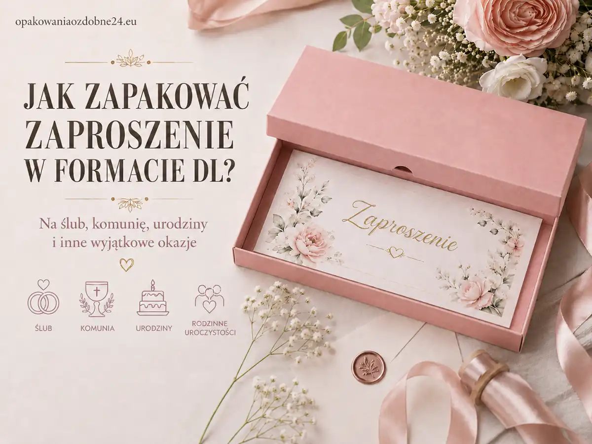 Jak zapakować zaproszenie w formacie DL?