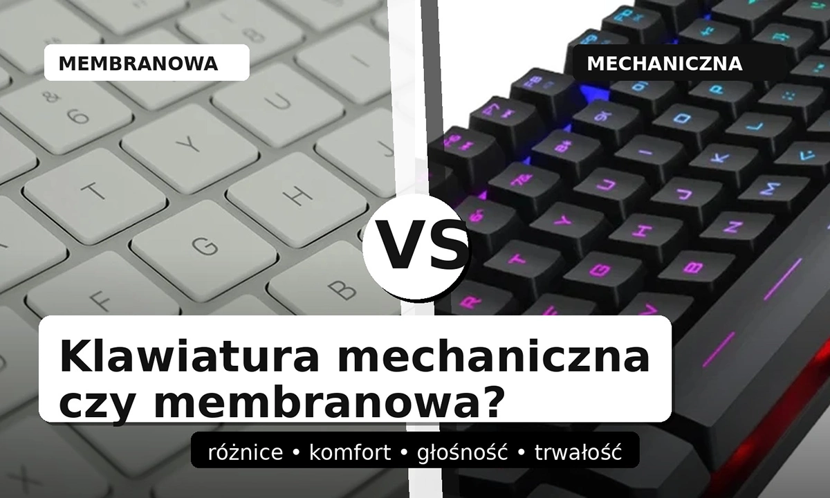 Klawiatura mechaniczna i membranowa